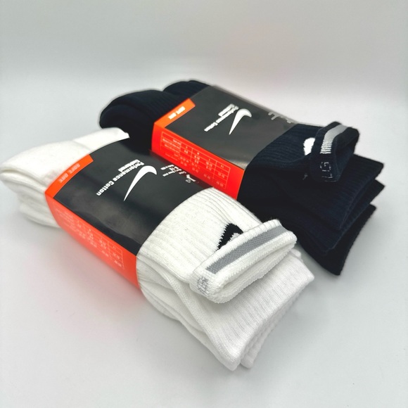 Nike Performance Moisture-Wicking Cotton Everyday Cushioned Crew Socks size L - Picture 4 of 5